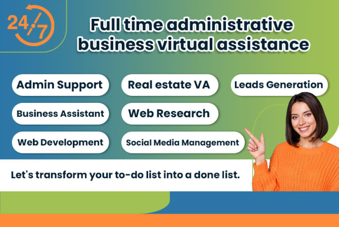 Gig Preview - Do fulltime administrative business virtual assistance