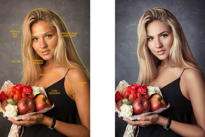 Gig Preview - Do retouch portrait photo editing  professionally