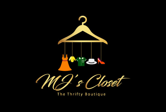 Custom logo design, pink and black boutique logo, logo for business card,  clothing line closet logo, fashion text logo design, business logo