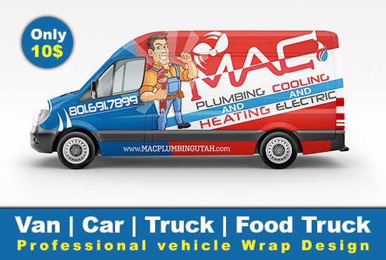 Gig Preview - Do professional vehicle wrap design