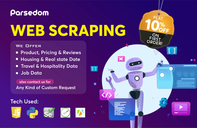 Bestseller - do web scraping, data scraping and data mining with python and nodejs