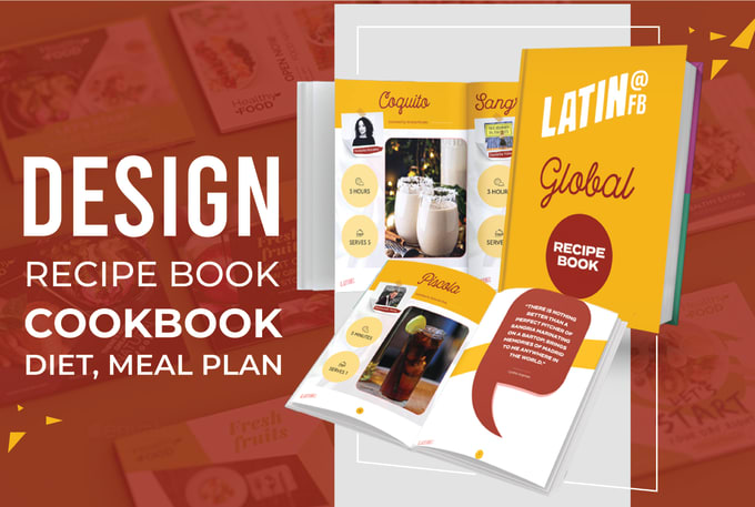 Gig Preview - Create professional recipe book, ebook, or cookbook design in canva