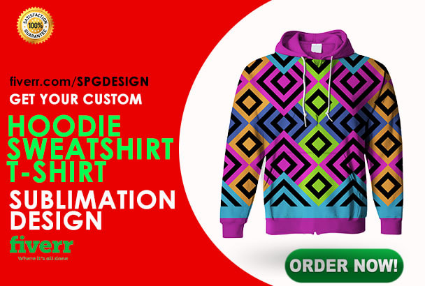 Gig Preview - Make sublimation designs clothing or dye pattern