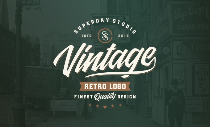 Gig Preview - Do vintage logo business design