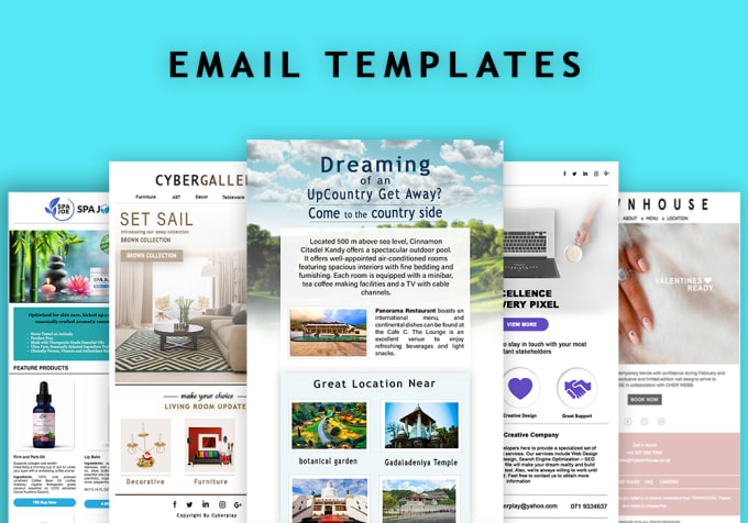 Gig Preview - Design editable, responsive mailchimp and html newsletter template