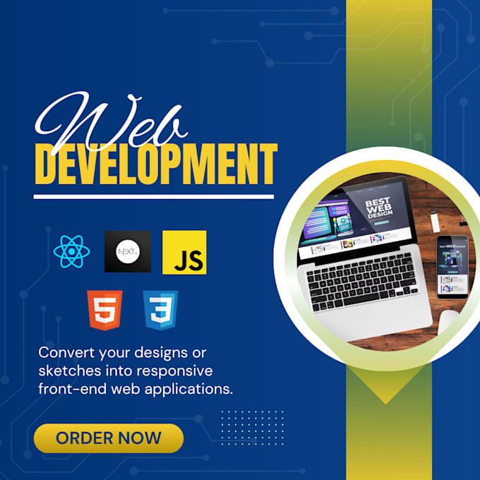 Gig Preview - Be your front end web developer specializing in react js