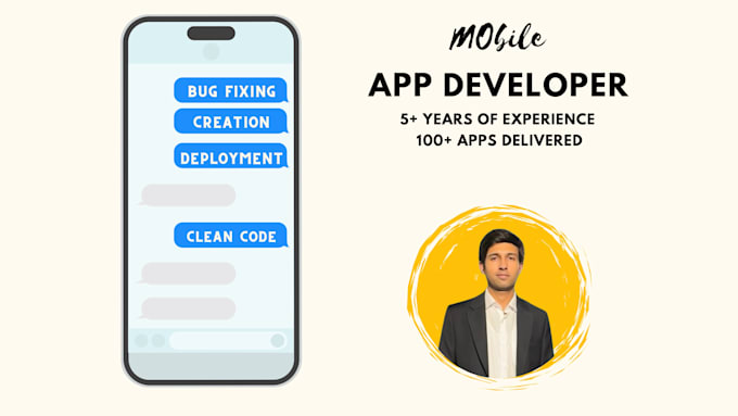 Gig Preview - Do mobile app development app creation ios android app development flutter app