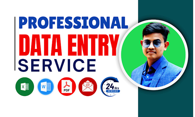 Gig Preview - Do data entry, copy paste, data scraping, email leads, pdf to excel data entry