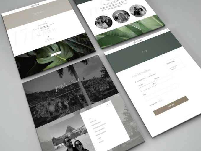 Gig Preview - Design a personalised wedding website with rsvp for you