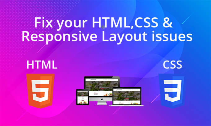 Gig Preview - Fix html,css,wordpress and responsive issues