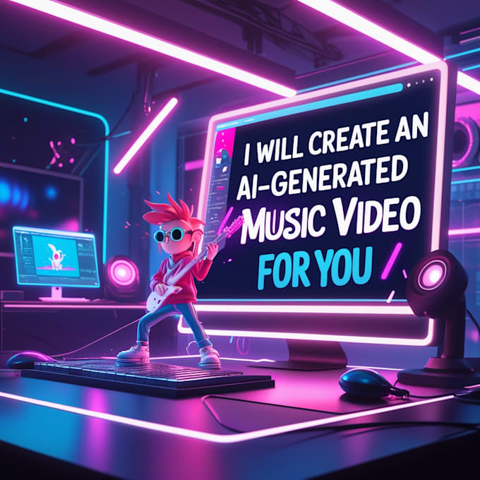 Gig Preview - Create engaging ai animated music videos for you