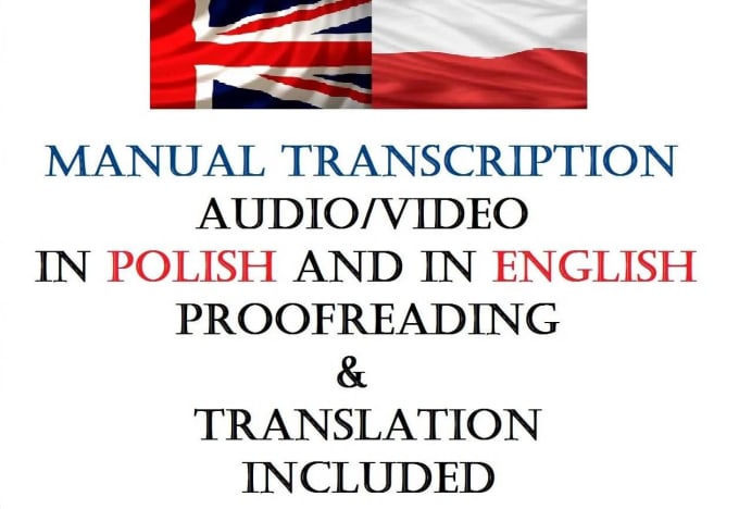 Gig Preview - Transcribe and proofread any video or audio in polish