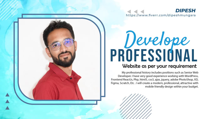 Gig Preview - Develop professional wordpress website