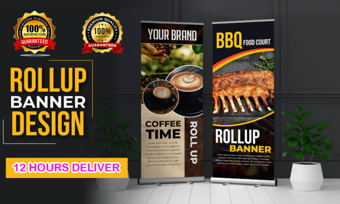 Gig Preview - Design roll up banner, retractable banner, poll up , billboard design