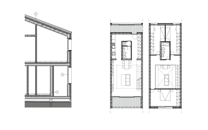 Gig Preview - Do 2d drawings of plans, elevation and section in autocad