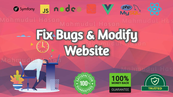 Bestseller - be your developer PHP laravel js vuejs and web bugs