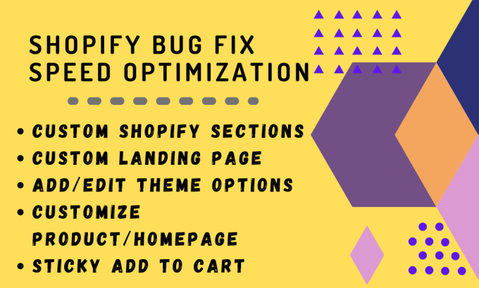 Gig Preview - Fix shopify issue or customize your shopify store