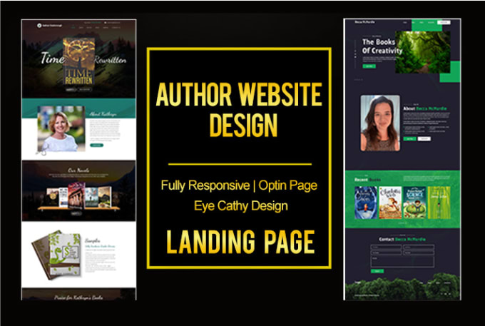 Gig Preview - Create a responsive author or blogger website in wordpress