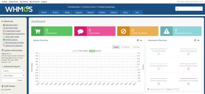 Gig Preview - Install whmcs on your sever for business set up