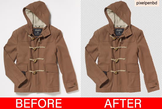 Gig Preview - Do background remove 1 to 10 images by clipping path