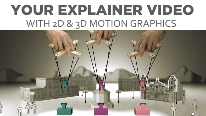 Gig Preview - Do your explainer video with 2d or 3d motion graphics