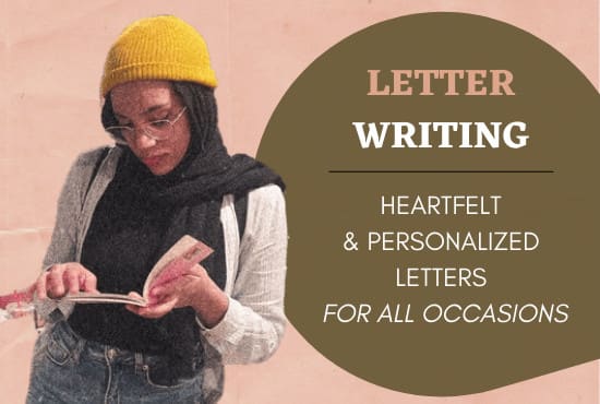 Gig Preview - Write a heartfelt letter for any occasion