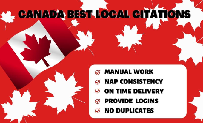 Gig Preview - Create best canada local citations