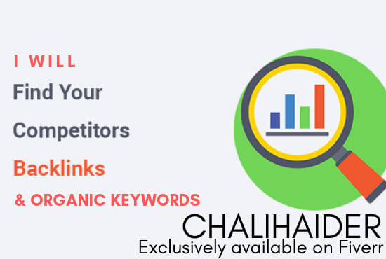 Gig Preview - Find competitors backlink analysis and organic keywords of competitors