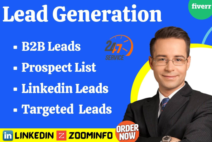 Gig Preview - Provide b2b lead generation for any industry