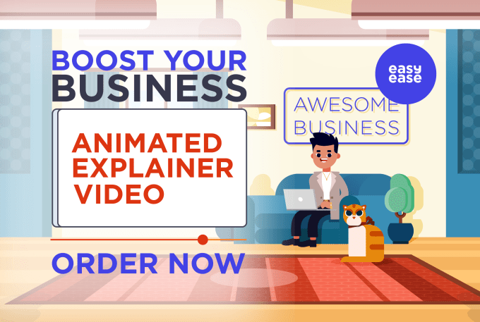 Gig Preview - Create a custom explainer video animation modern style