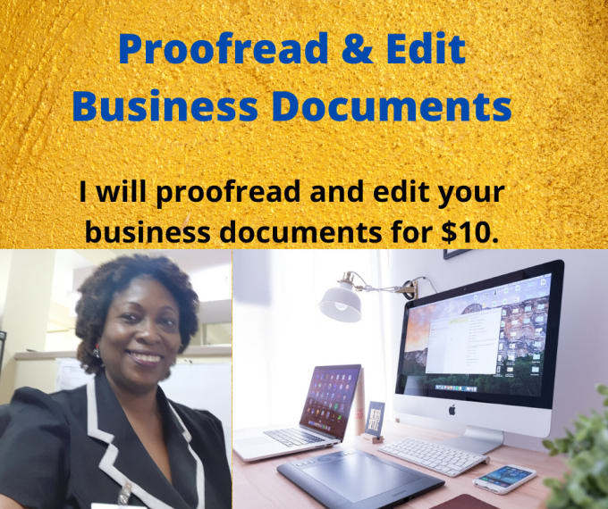 Gig Preview - Proofread and edit your business documents