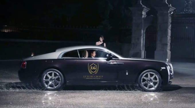 Gig Preview - Advertise your brand logo in luxury wrath of rolls royce video