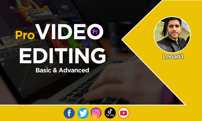 Gig Preview - Do professional video editing for youtube and social media