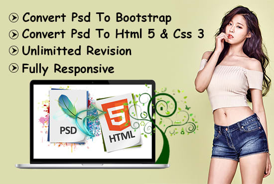 Gig Preview - Convert perfectly psd to html and fully responsive site