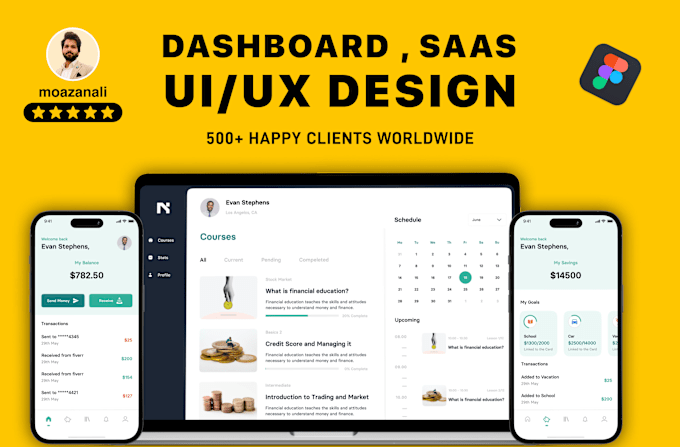 Gig Preview - Our agency will design web app ul UX saas and dashboard in figma