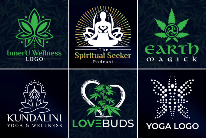 Gig Preview - Do cannabis natural  hemp cbd oil spa yoga logo