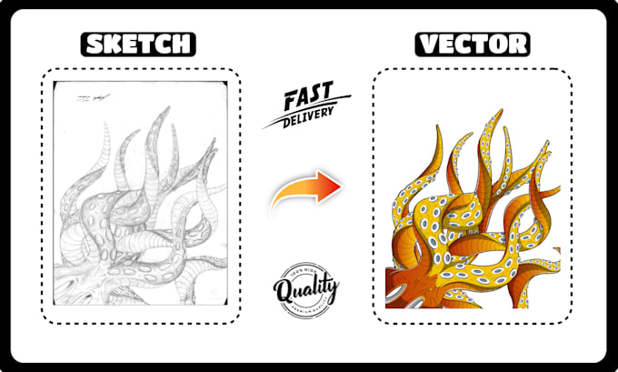 Gig Preview - Trace logo and vectorize image