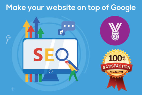 Gig Preview - Rank your website on google first page with SEO