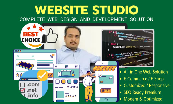 Gig Preview - Build custom cms website and develop a professional business website