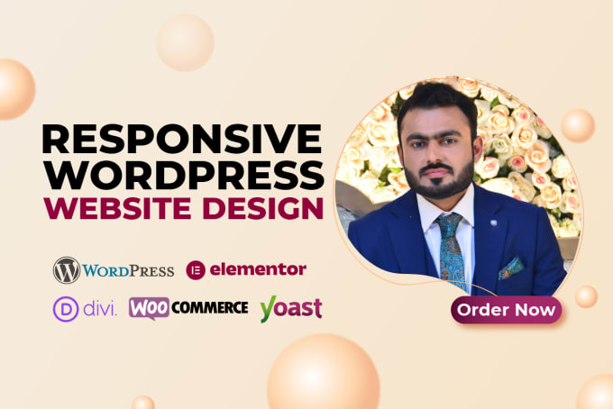 Gig Preview - Develop modern and responsive wordpress website design