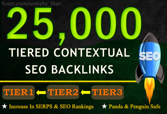 Gig Preview - Build 25,000 plus tiered contextual seo backlinks