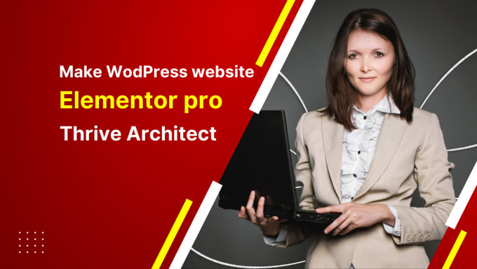 Gig Preview - Design wordpress elementor pro website or thrive architect