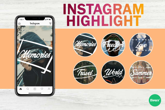 Gig Preview - Design premium, unique instagram stories highlight covers