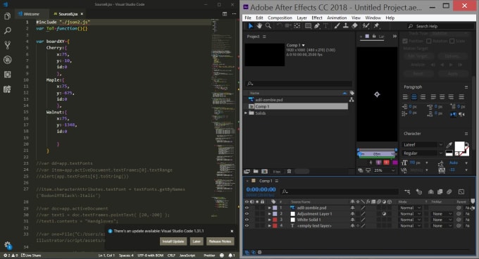 Gig Preview - Develop a script extension to automate adobe after effects