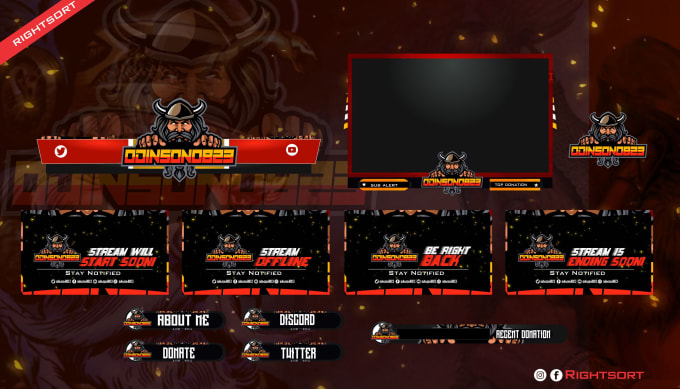 Gig Preview - Create static twitch overlay and stream resources for you