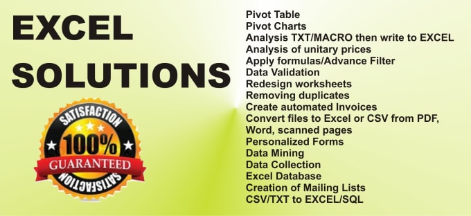 Gig Preview - Create excel solutions, with formulas, macros, excellent problem solving skills