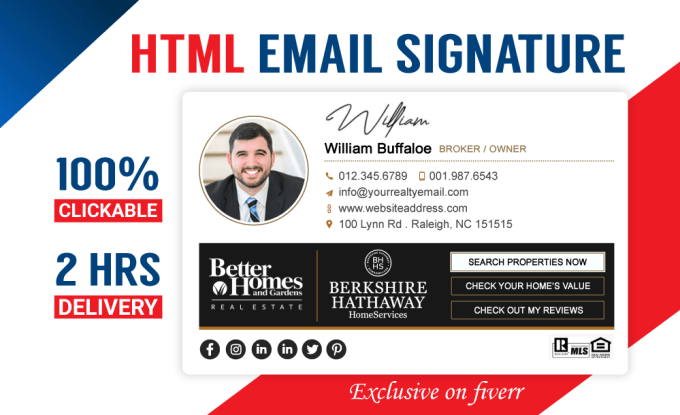 Gig Preview - Design HTML email signature with animated logo for business