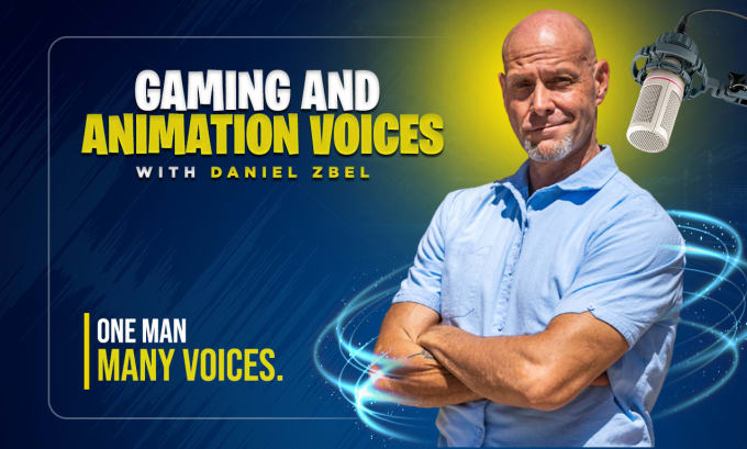 Gig Preview - Be the voice of your video game, app, cartoon or animated character