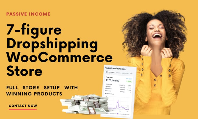 Gig Preview - Build a profitable woocommerce dropshipping website