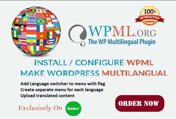 Gig Preview - Do your wordpress website translation using wpml